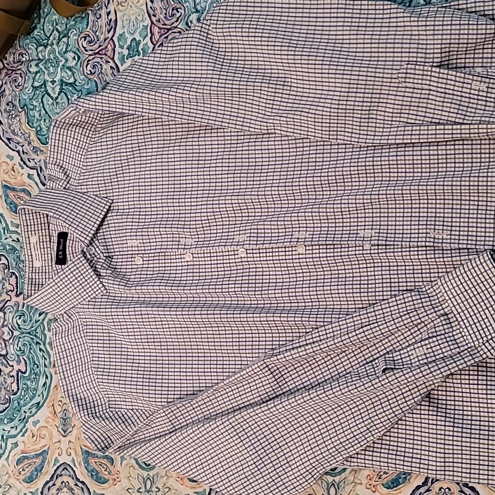 Plaid dress shirt.